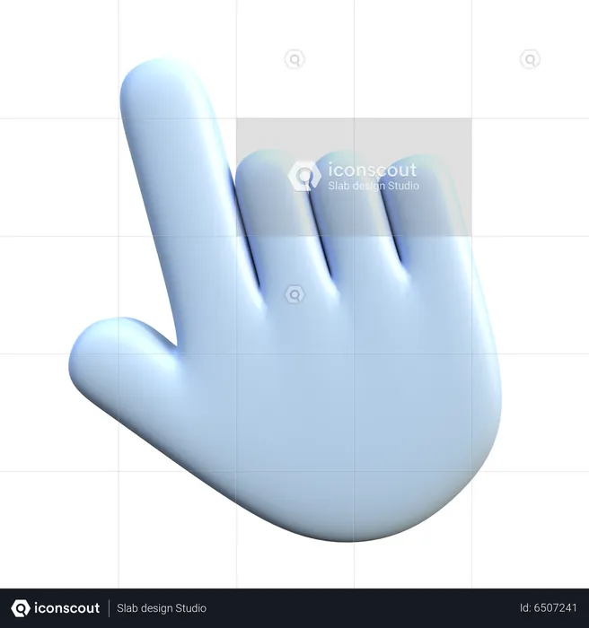 Hand Cursor  3D Icon