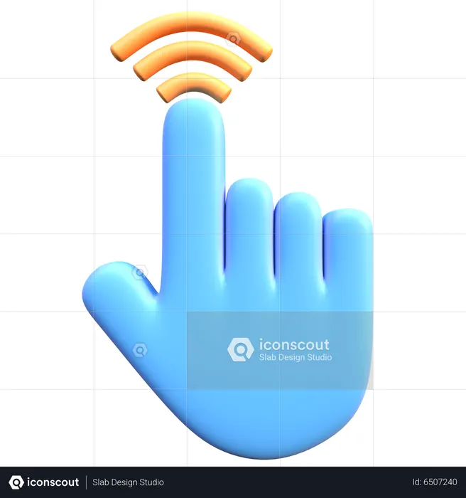 Hand Cursor Click  3D Icon