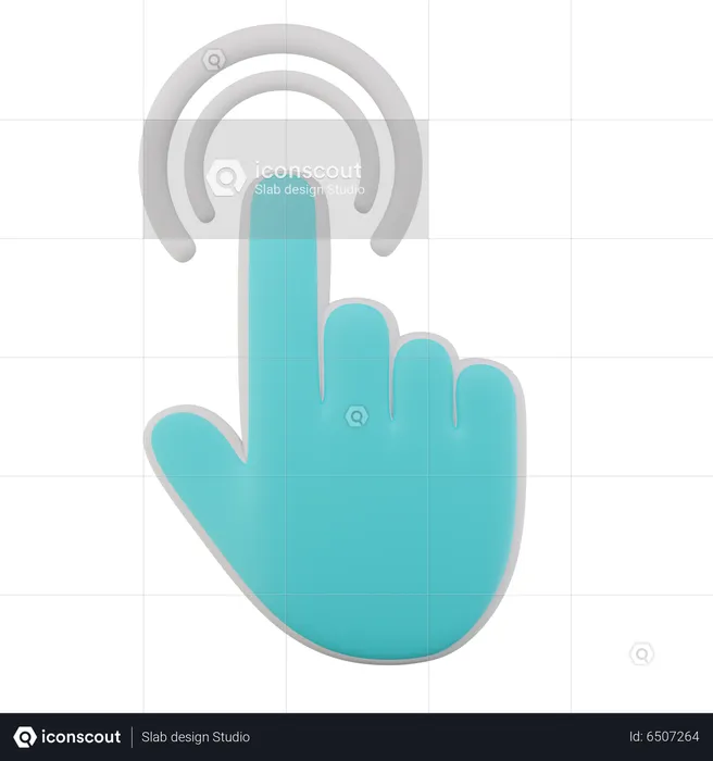 Hand Cursor Click  3D Icon