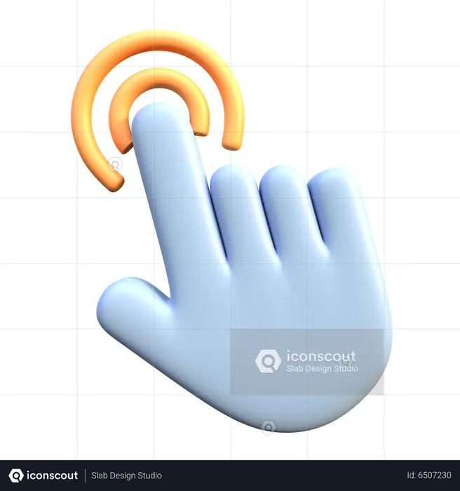 Hand Cursor Click  3D Icon