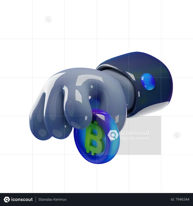 Hand deposit  3D Icon