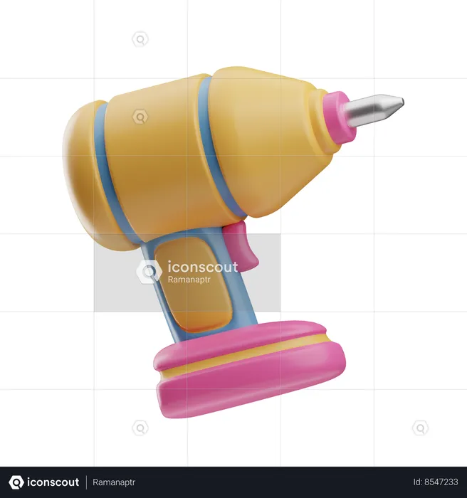 Hand Drill  3D Icon