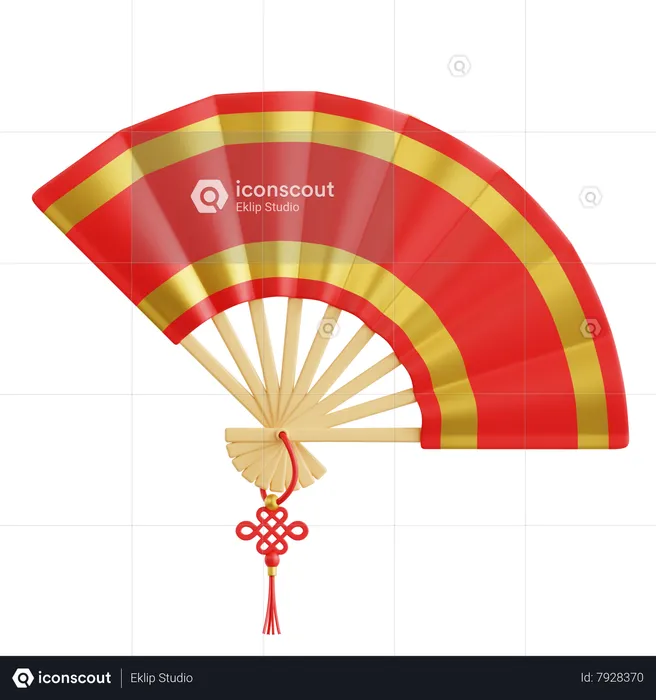 Hand Fan  3D Icon