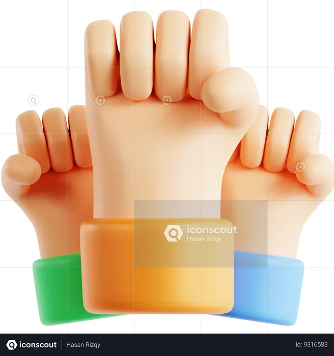 Hand Fist  3D Icon