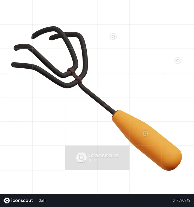 Hand Fork  3D Icon