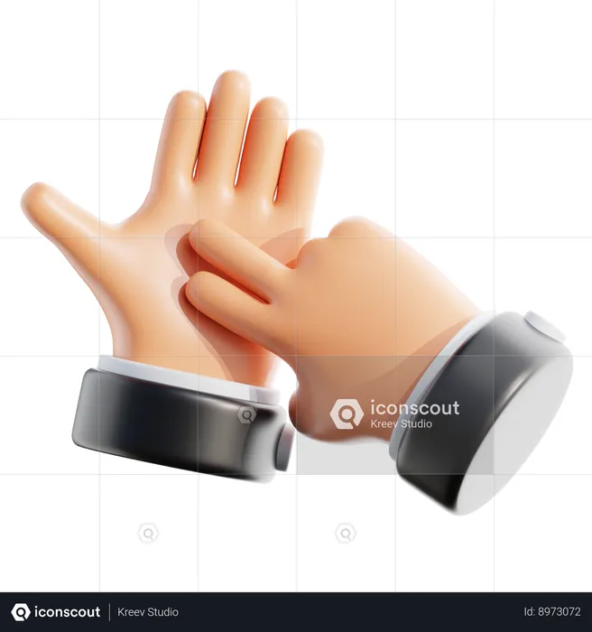 Hand Gesture  3D Icon