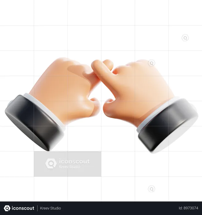 Hand Gesture  3D Icon