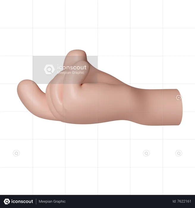 Hand Gesture Emoji 3D Icon
