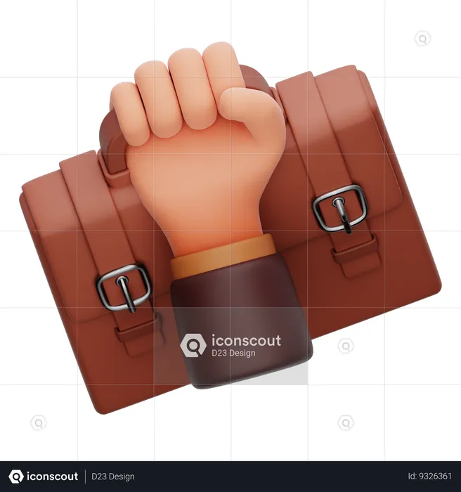 Hand Gesture Business Man  3D Icon