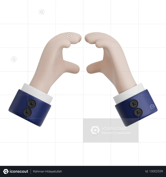 Hand Gesture Love  3D Icon