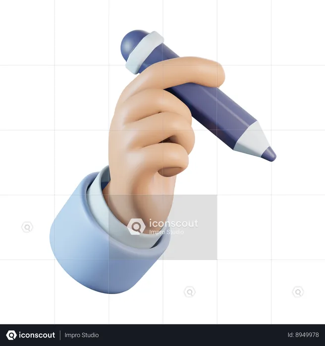 Hand Gesture Writing  3D Icon