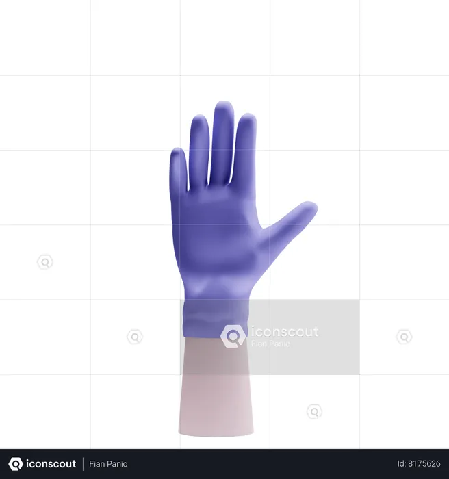 Hand Glove  3D Icon