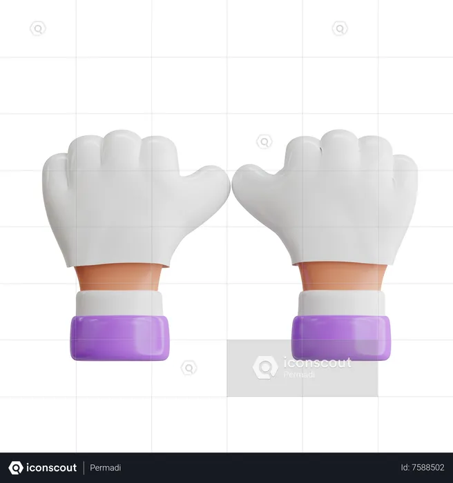 Hand Gloves  3D Icon