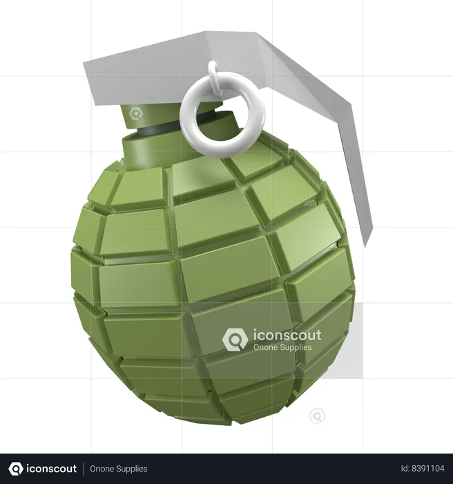 Hand Grenade  3D Icon