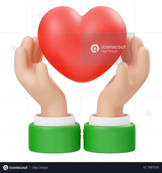 Hand Healthcare  3D Icon