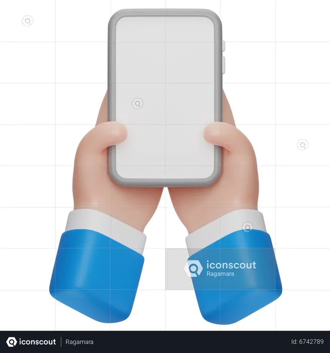 Hand Hold Phone  3D Icon