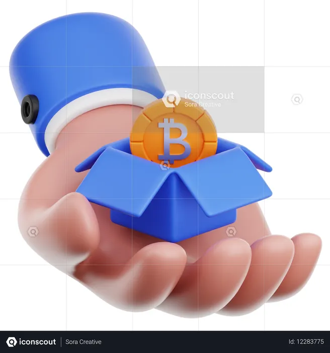 Hand Hold Unboxing  3D Icon