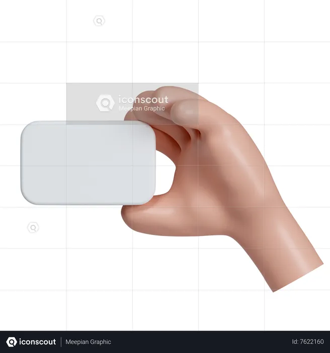 Hand Holding Empty Card Emoji 3D Icon