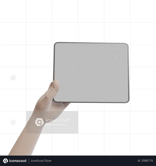 Hand Holding Ipad  3D Icon