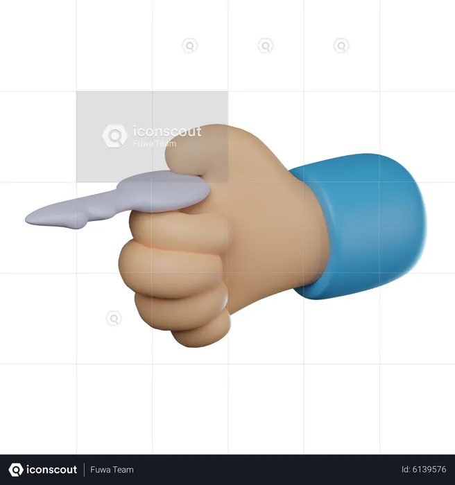 Hand Holding Key Hand  3D Icon