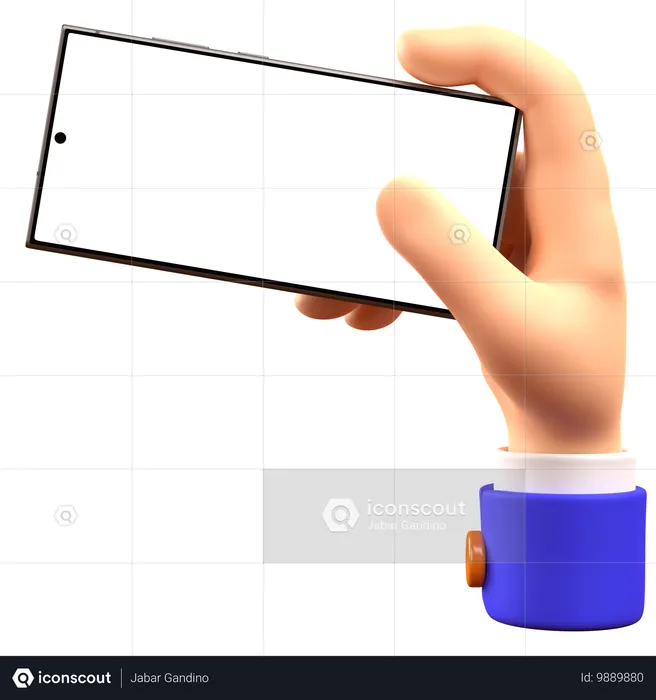 Hand Holding Phone 1  3D Icon