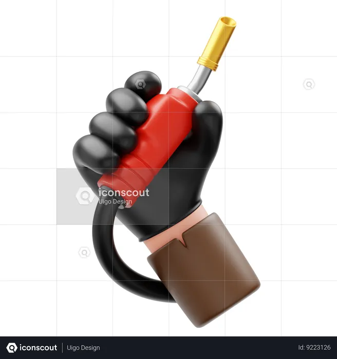 Hand Holding Welding Handle  3D Icon