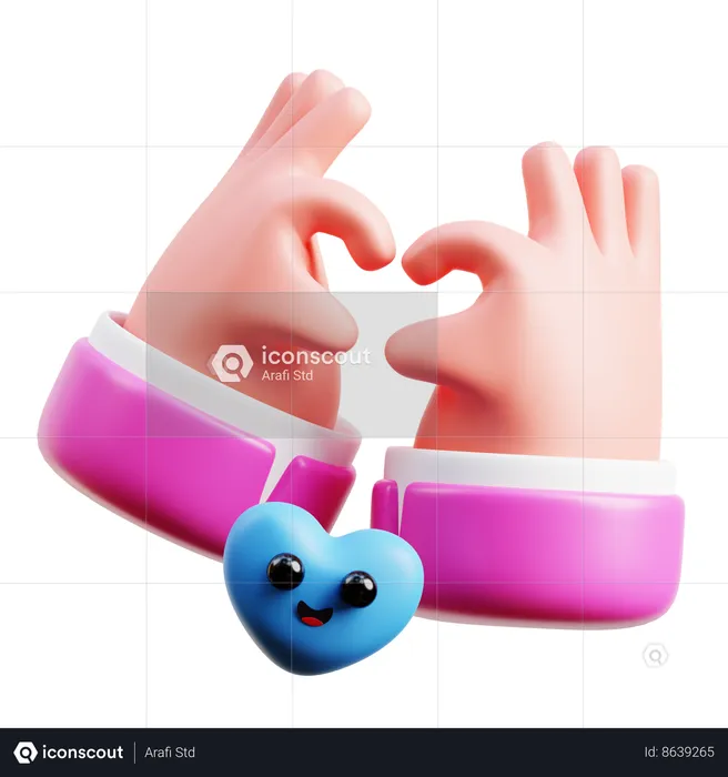 Hand Love  3D Icon