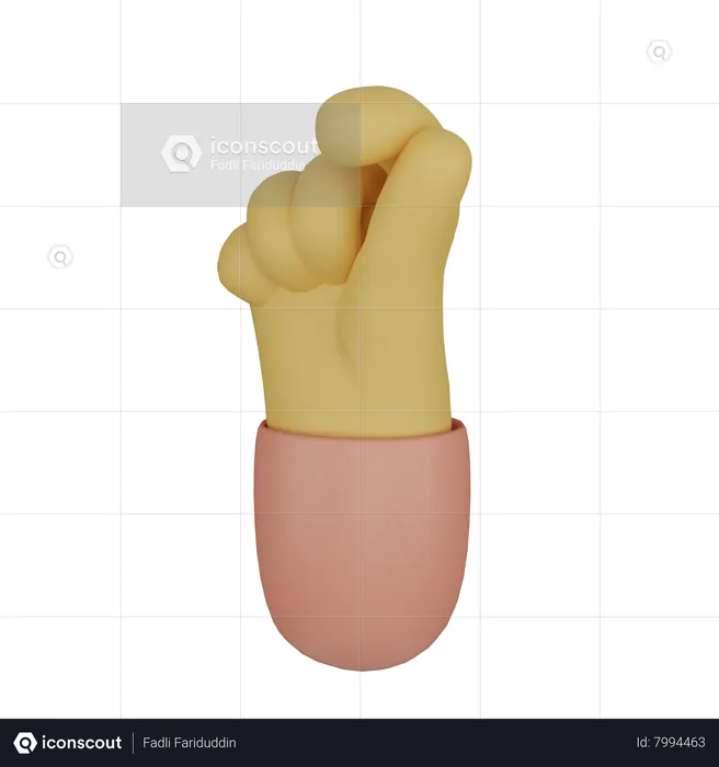 Hand Love Gesture  3D Icon