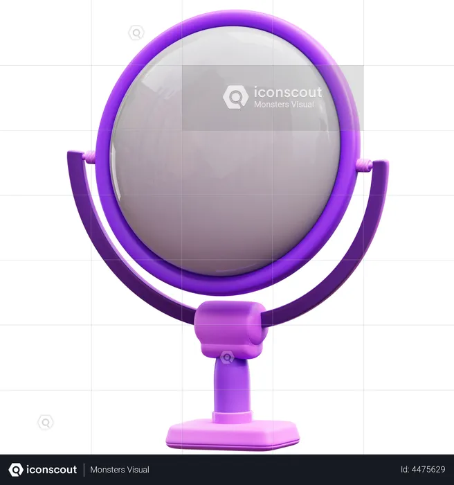 Hand Mirror  3D Illustration