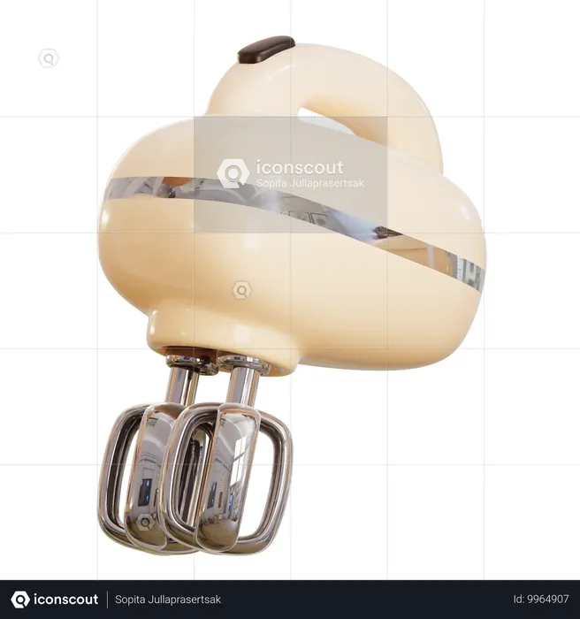 Hand Mixer  3D Icon