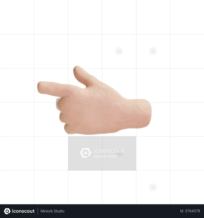 Hand Point Logo 3D Logo