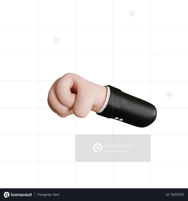 Hand Punch  3D Icon