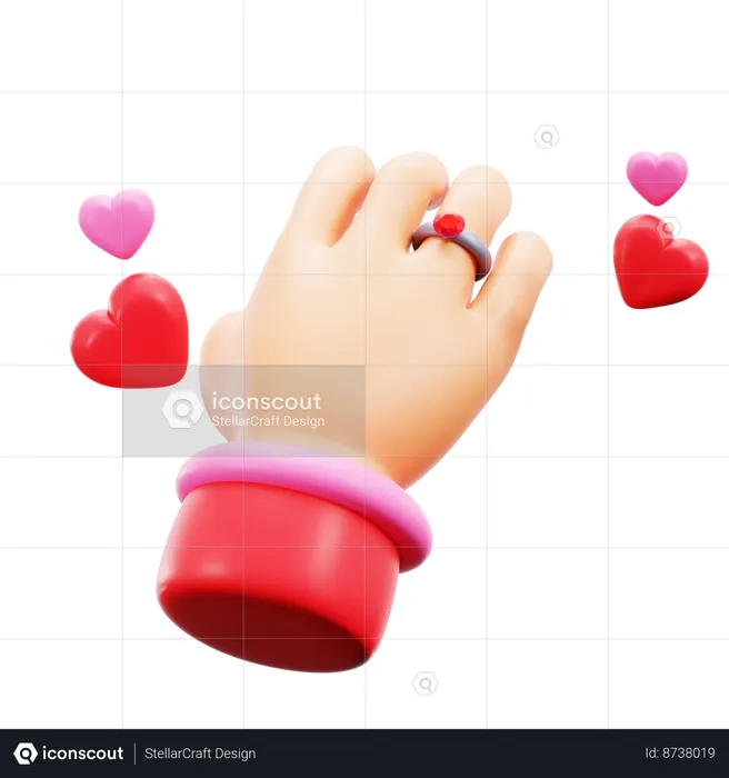 Hand Ring  3D Icon