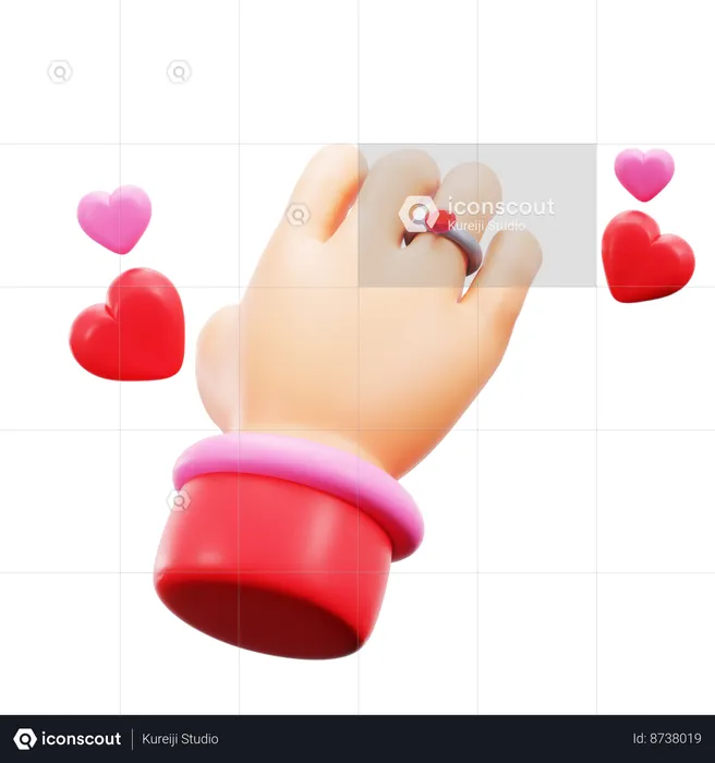 Hand Ring  3D Icon