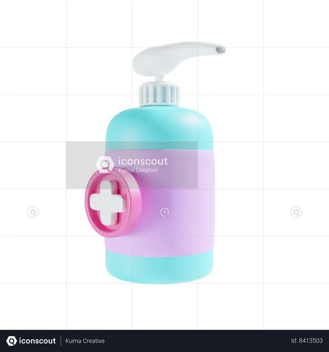 Hand Sanitiser  3D Icon