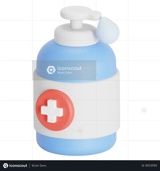 Hand sanitizer  3D Icon