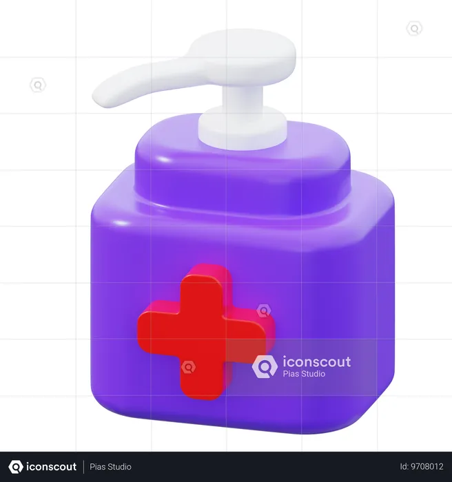 Hand Sanitizer  3D Icon