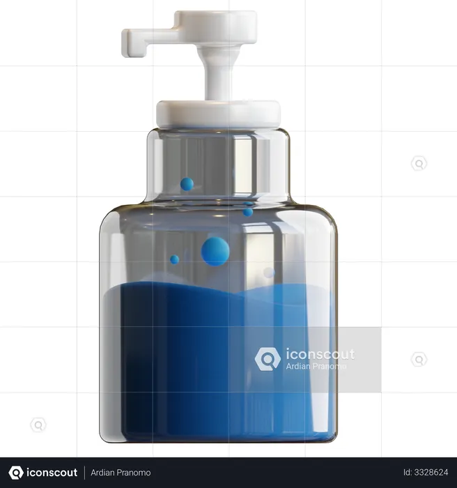 Hand Sanitizer  3D Illustration