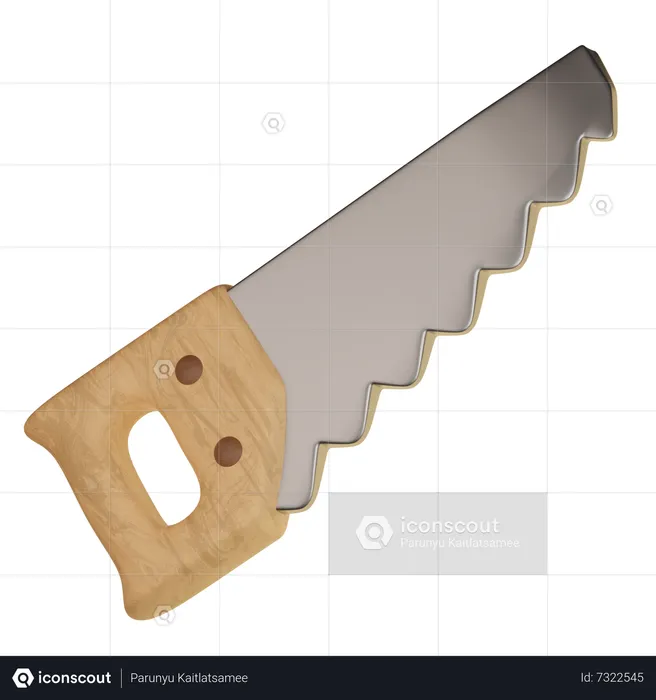 Hand Saw  3D Icon