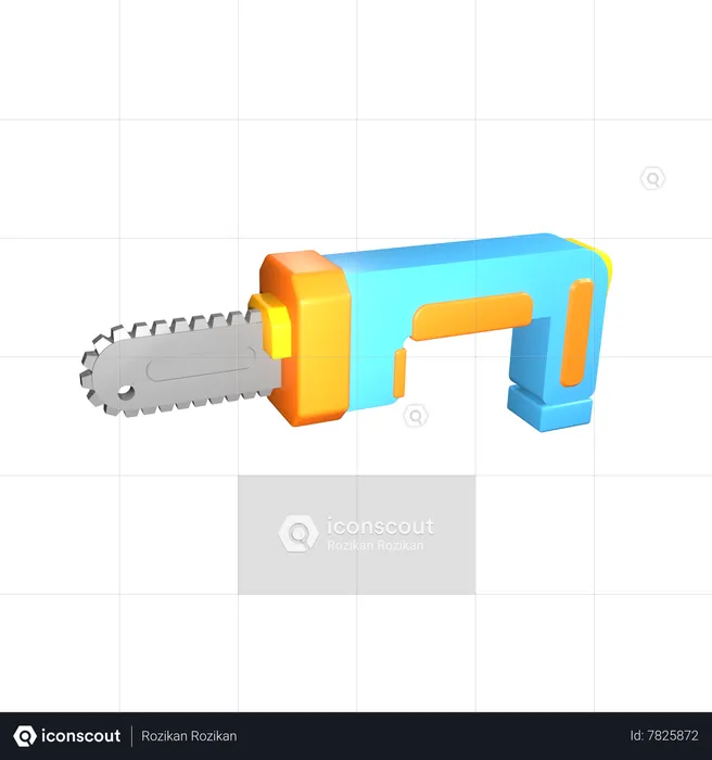 Hand Saw  3D Icon