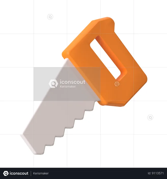 Hand Saw  3D Icon