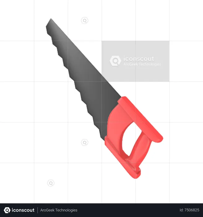 Hand saw  3D Icon