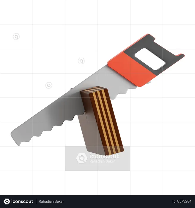 Hand Saw  3D Icon