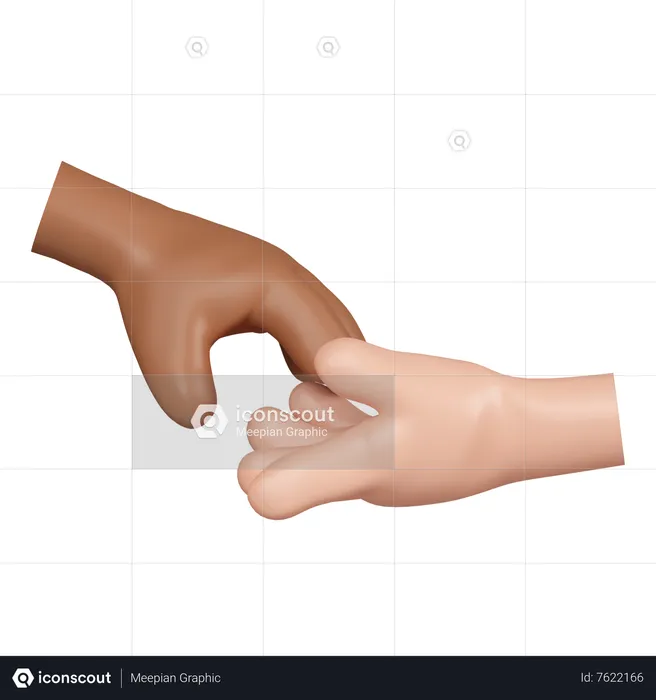 Hand Shake Emoji 3D Icon