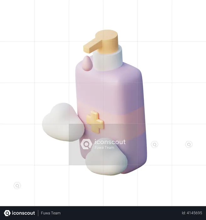 Hand Soap  3D Illustration