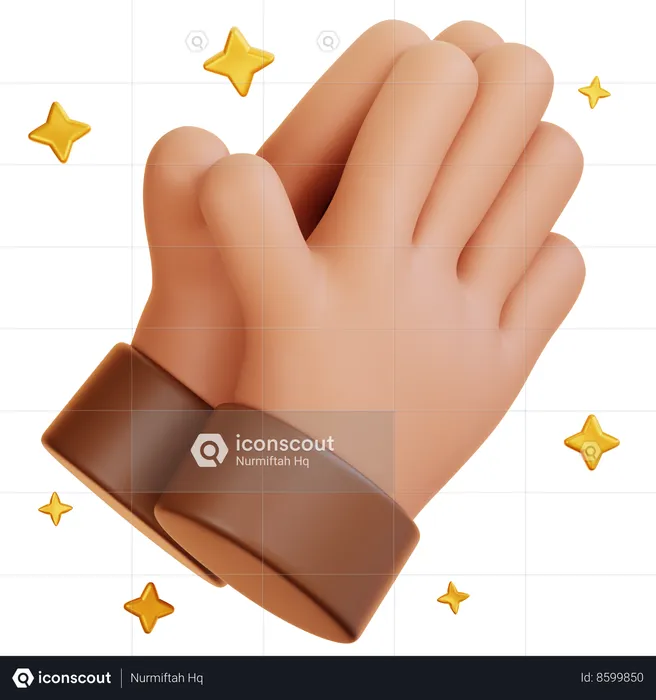 Hand Sorry Gesture  3D Icon