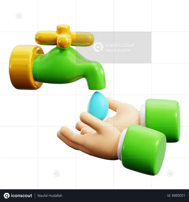 Hand Wash  3D Icon