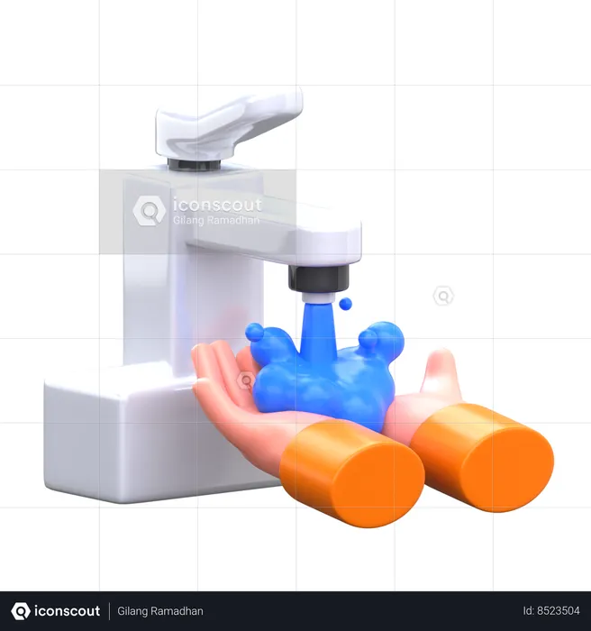 Hand Wash  3D Icon