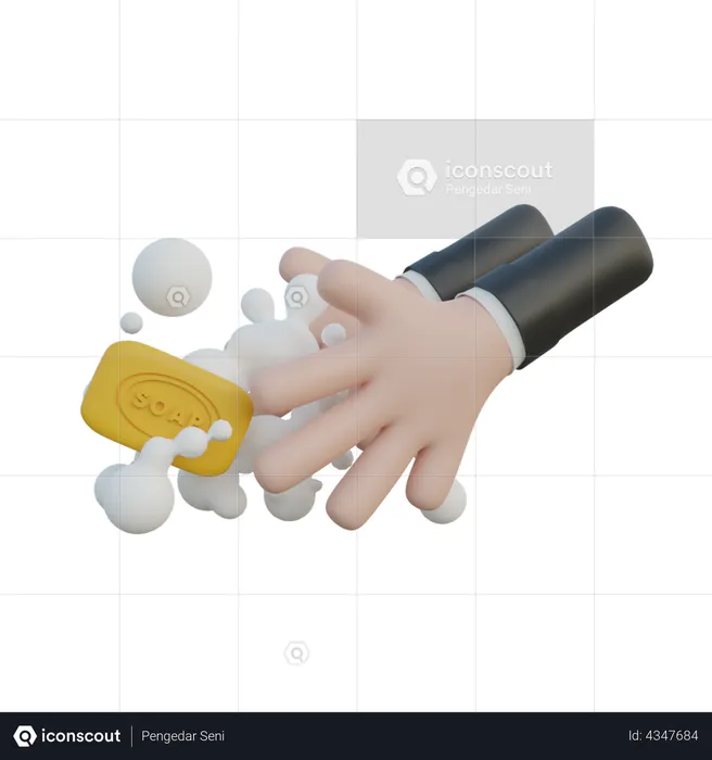 Hand Wash  3D Illustration