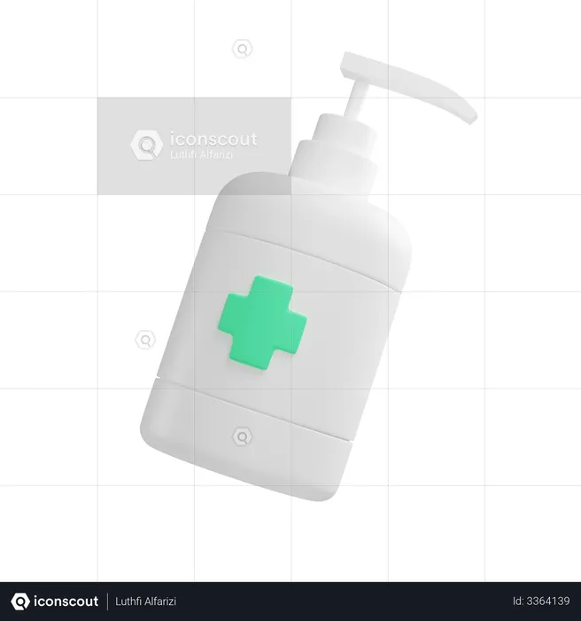 Hand Wash Liquid  3D Icon